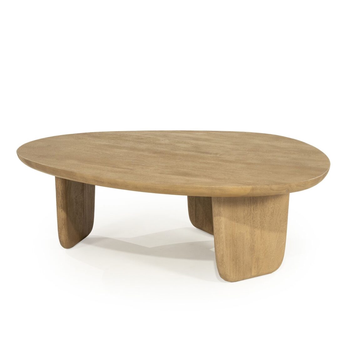 Eleonora salontafel Maud 100x85x31,5 cm mangohout naturel Eleonora salontafel Maud 100x85x31,5 cm mangohout naturel