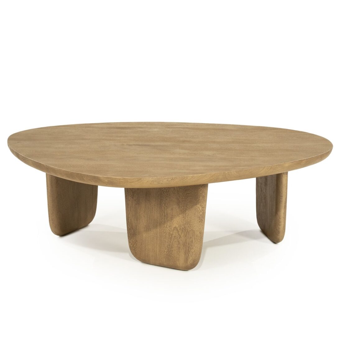 Eleonora salontafel Maud 100x85x31,5 cm mangohout naturel Eleonora salontafel Maud 100x85x31,5 cm mangohout naturel