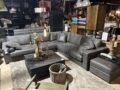 SHOWMODEL UrbanSofa hoekbank Giorno Galardo Leder Dark Grey
