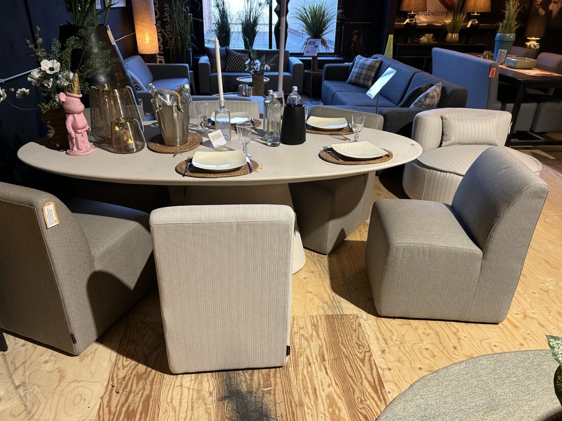 SHOWMODEL Richmond Interiors outdoor eetkamerstoel zonder arm Riva set van 6