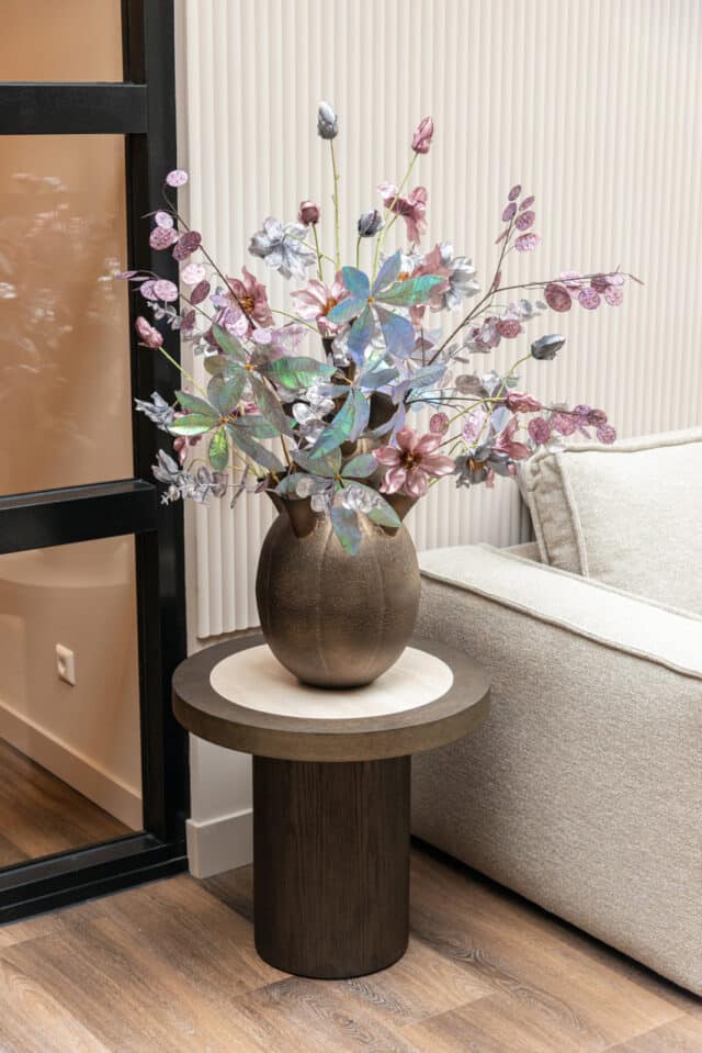 Richmond Interiors bijzettafel Nando 60x60x55 cm keramiek