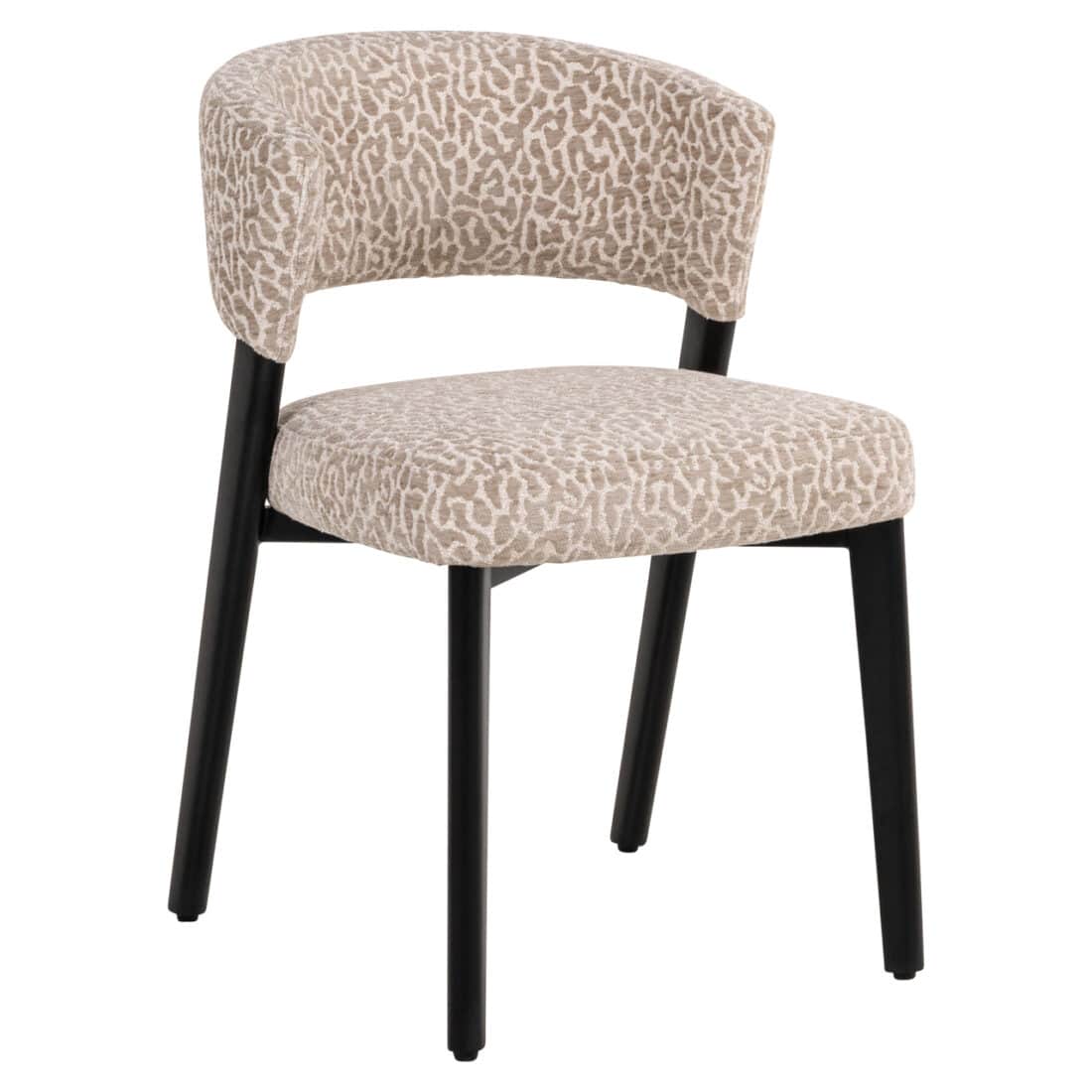 Richmond Interiors eetkamerstoel Zeno beige leopard