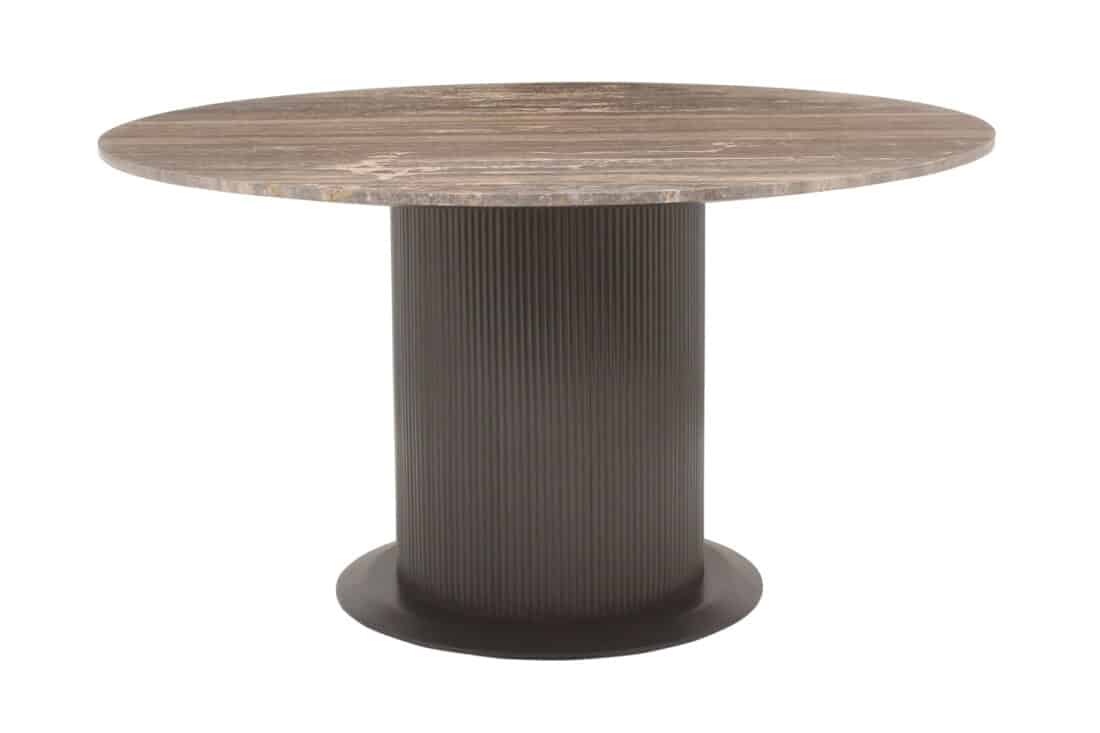 Richmond Interiors eettafel Russo 140 cm rond travertin