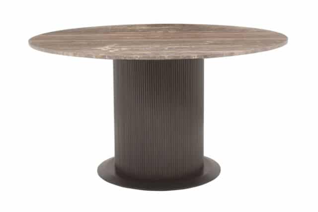 Richmond Interiors eettafel Russo 140 cm rond travertin