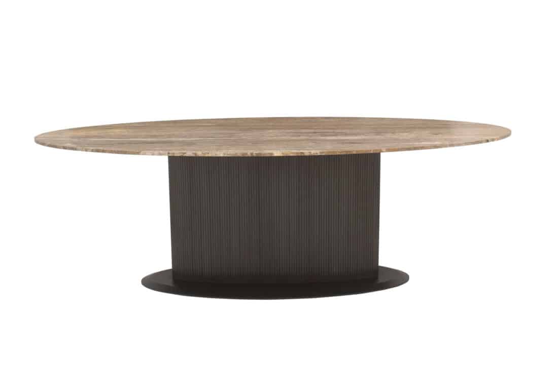 Richmond Interiors eettafel Russo 235 cm travertin