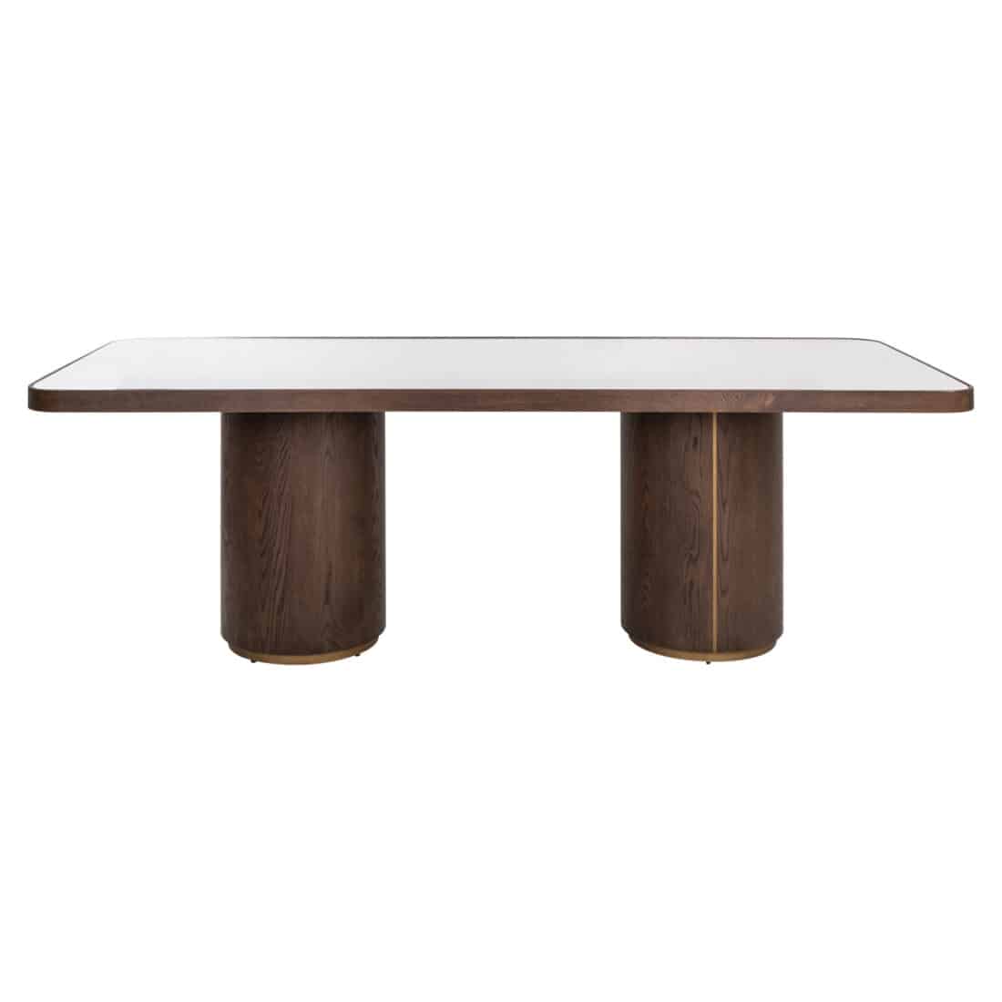 Richmond Interiors eettafel Willox 235 cm linnen glas