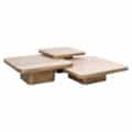 Richmond Interiors salontafel Cumulus 100x100x37 cm keramiek (Set van 3)
