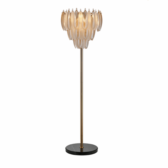 Richmond Interiors vloerlamp 50x50x168 cm Chloe brass antique