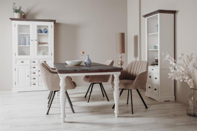 Tower Living eettafel Fleur ronde poot grenen