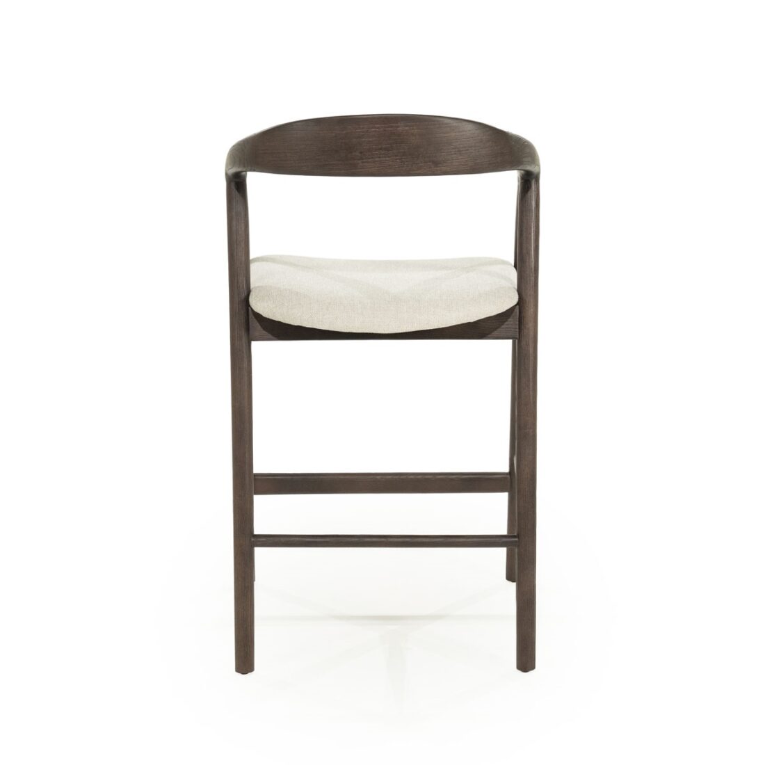 achterkant Eleonora barstoel Rayven donkerbruin