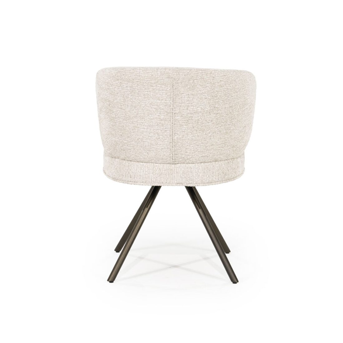 achterkant Eleonora eetkamerstoel Jayson taupe achterkant Eleonora eetkamerstoel Jayson taupe