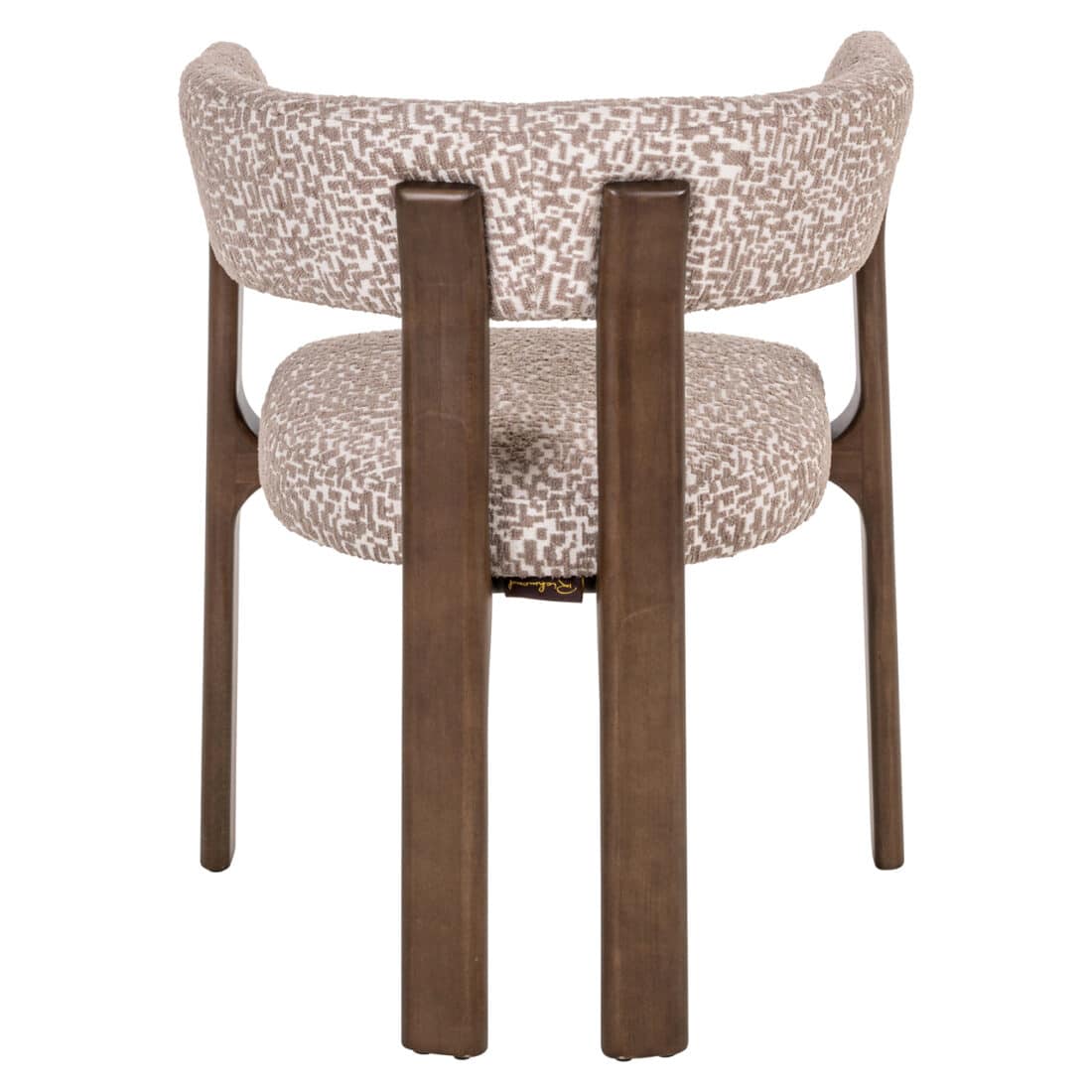 achterkant Richmond Interiors eetkamerstoel Contigo met arm natural geo achterkant Richmond Interiors eetkamerstoel Contigo met arm natural geo