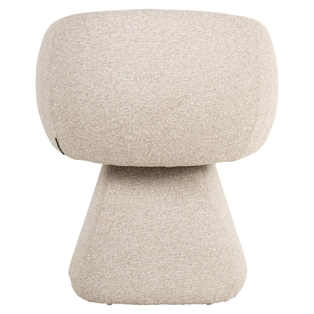 achterkant Richmond interiors eetkamerstoel Quiriro draaibaar met arm biscotti