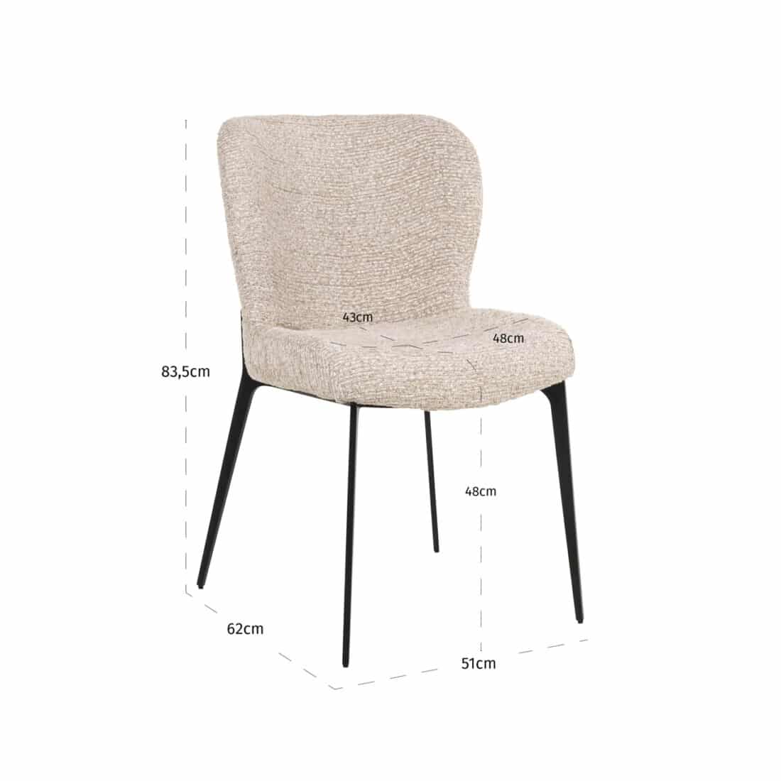 Richmond Interiors eetkamerstoel Sergio natural Richmond Interiors eetkamerstoel Sergio natural