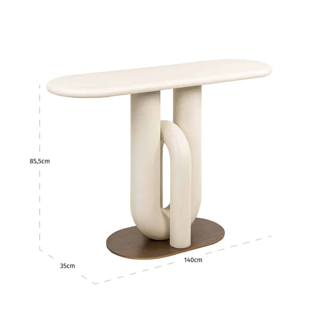 Richmond Interiors Wandtafel Winslow 130x42x85 5 Cm