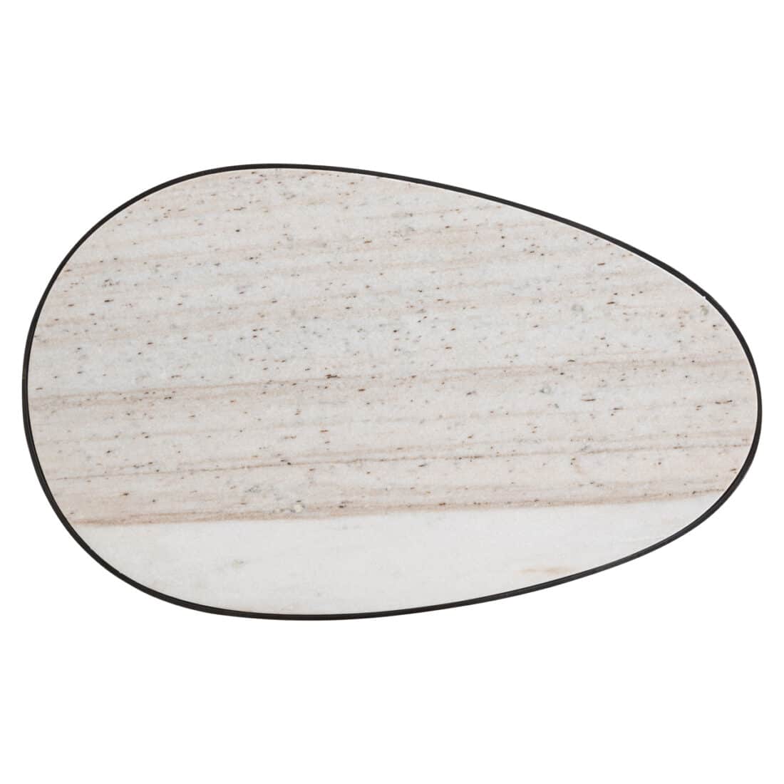 blad Richmond Interiors bijzettafel Biloxi 70x43,5x45 cm marmer