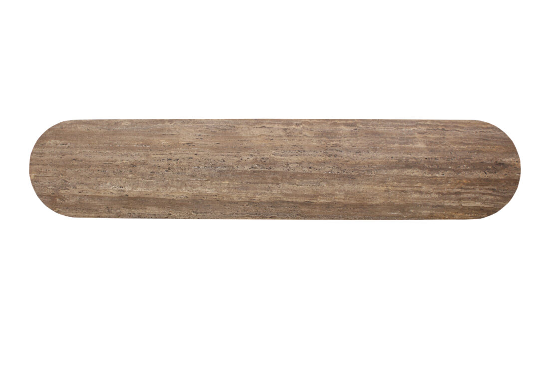 blad Richmond Interiors tv meubel Russo 200x40x50 cm travertin blad Richmond Interiors tv meubel Russo 200x40x50 cm travertin