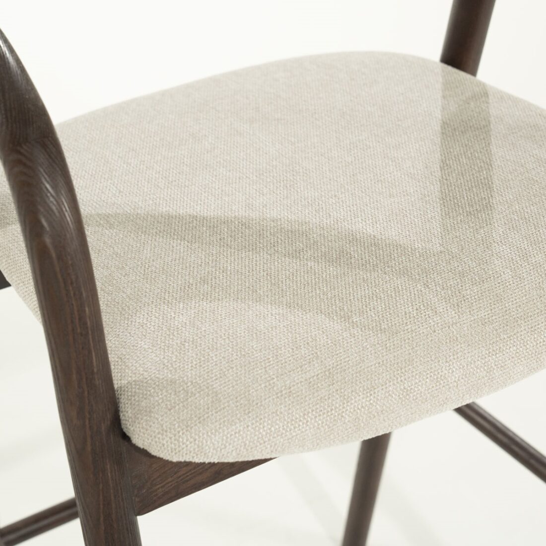 detailfoto Eleonora barkruk Rayven donkerbruin