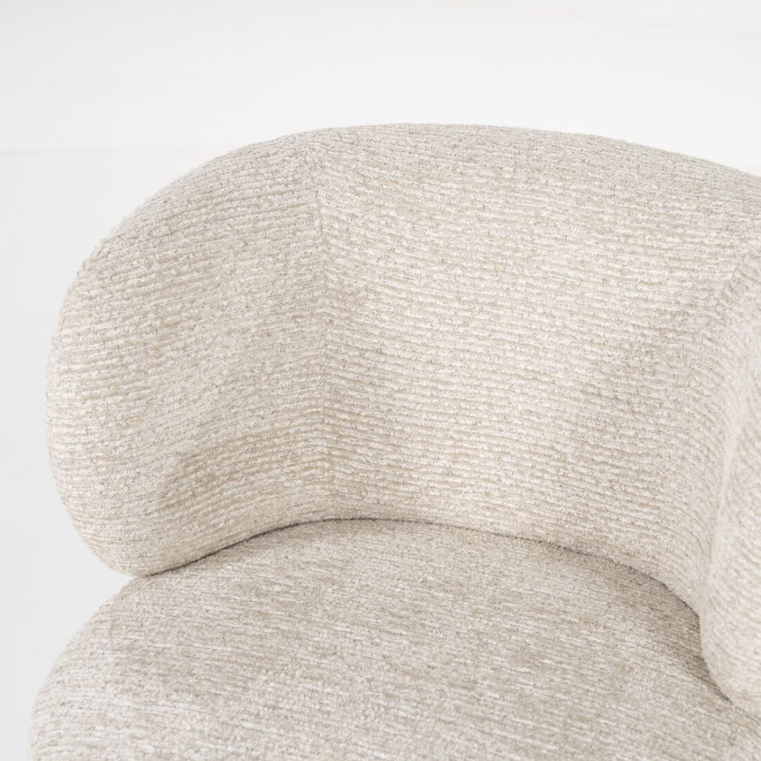 detailfoto Eleonora eetkamerstoel Jayson taupe detailfoto Eleonora eetkamerstoel Jayson taupe