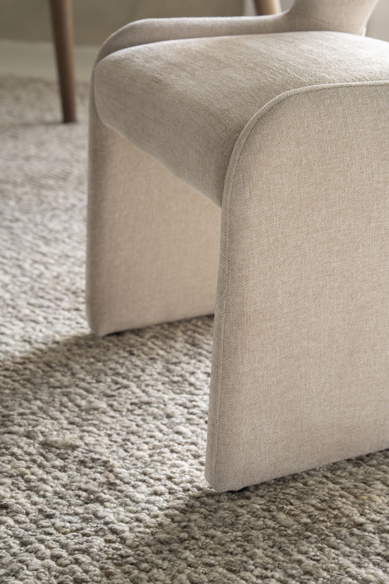 onderkant Eleonora eetkamerstoel Odette beige