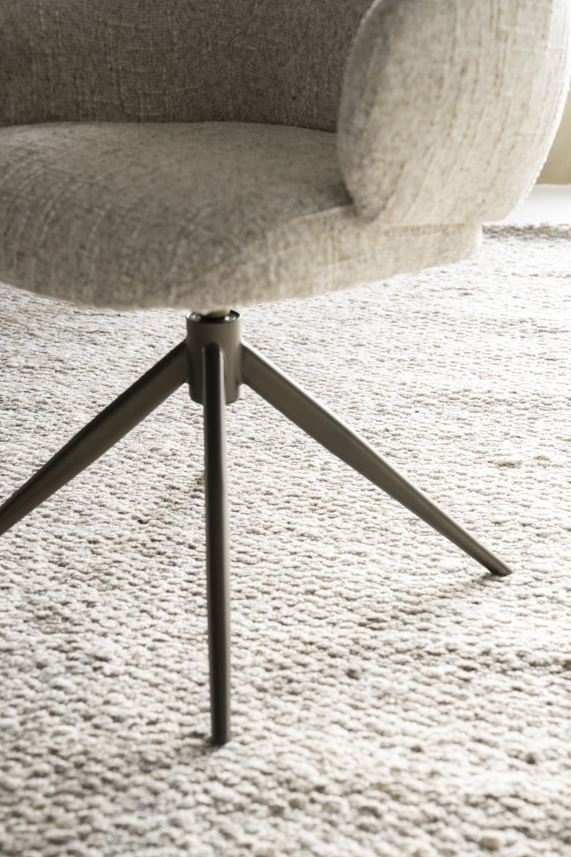 onderstel Eleonora eetkamerstoel Darcio draaibaar met arm taupe onderstel Eleonora eetkamerstoel Darcio draaibaar met arm taupe