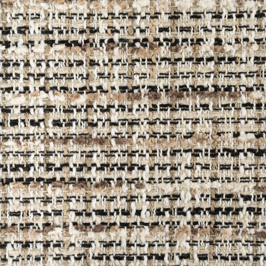 stof Eleonora kruk Lottie 48x48x45 cm taupe stof Eleonora kruk Lottie 48x48x45 cm taupe