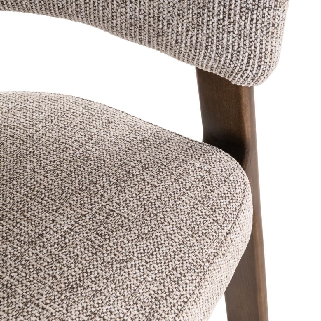 stof Richmond Interiors eetkamerstoel Contigo met arm mocca