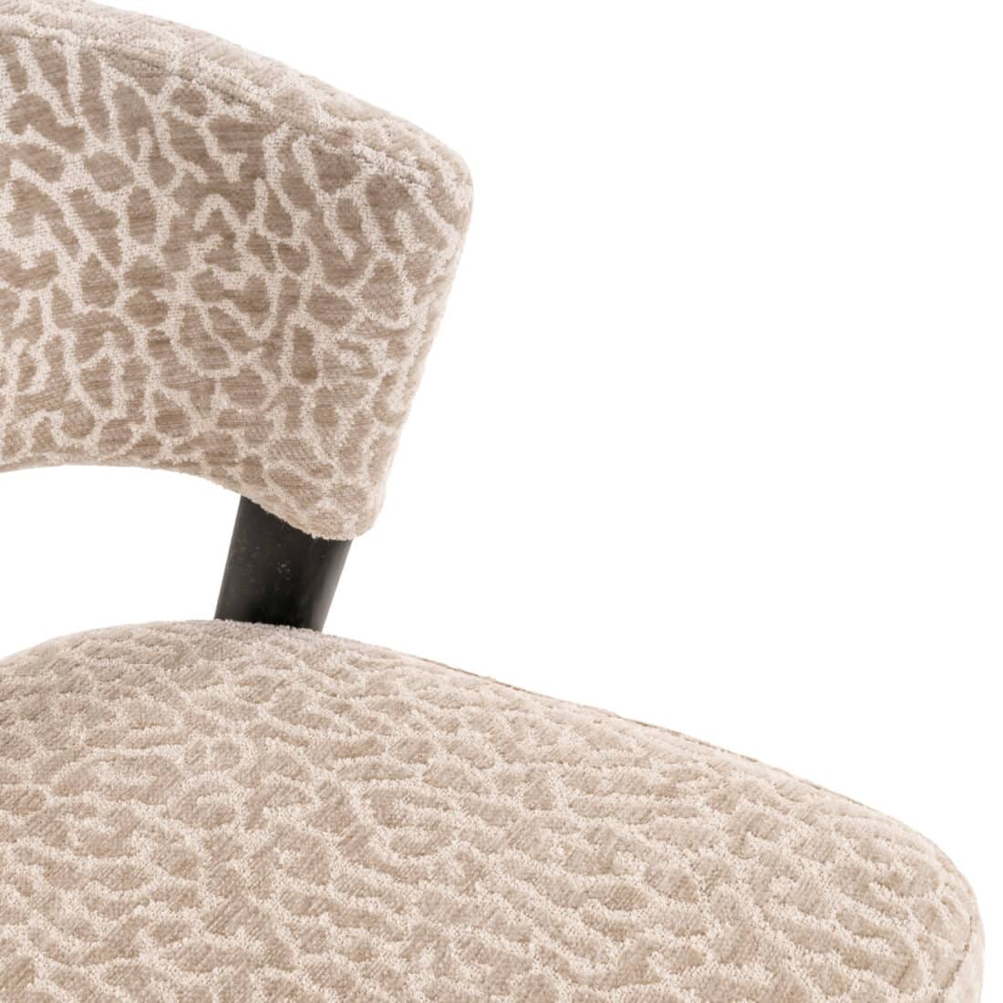 stof Richmond Interiors eetkamerstoel Zeno beige leopard