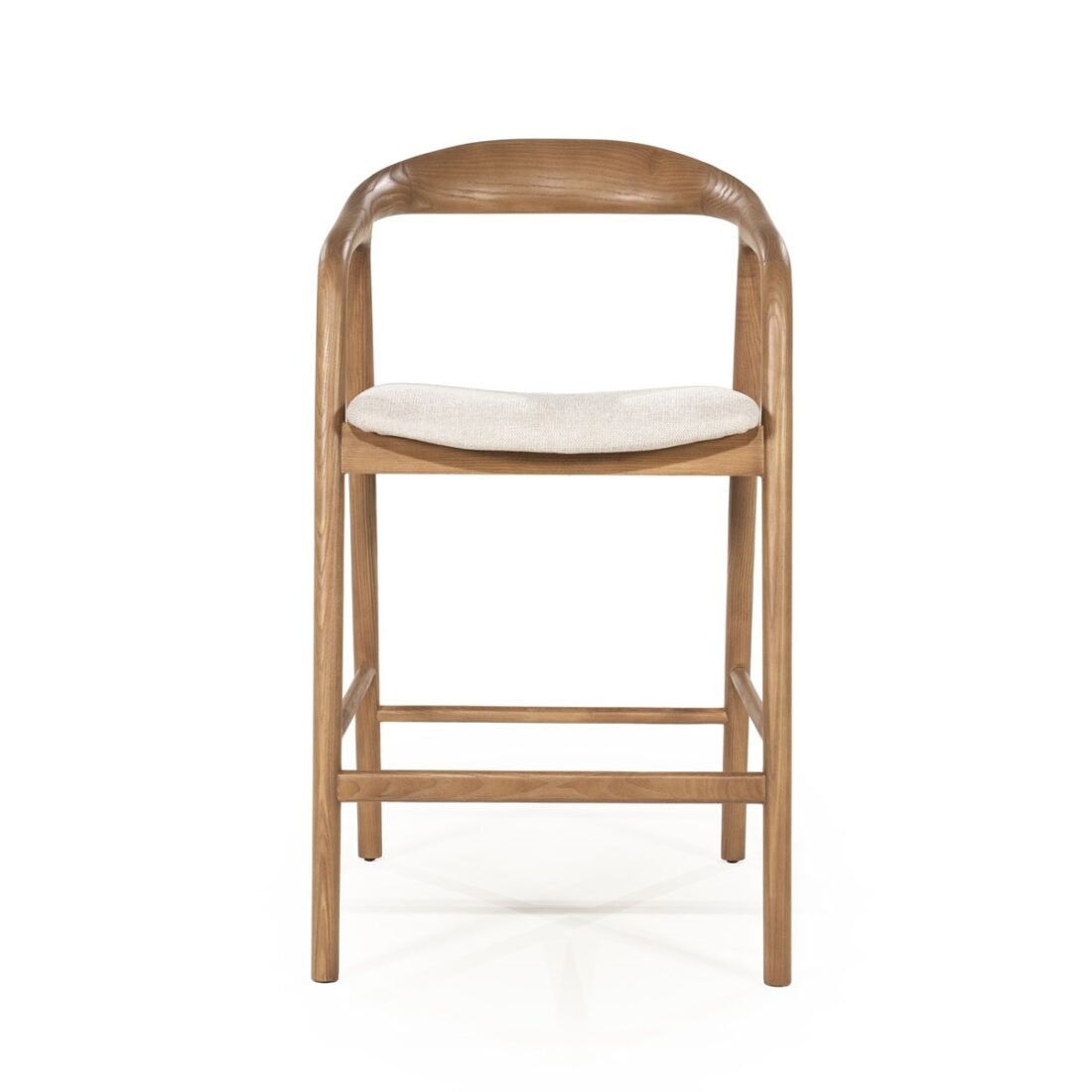 voorkant Eleonora barstoel Rayven lichtbruin