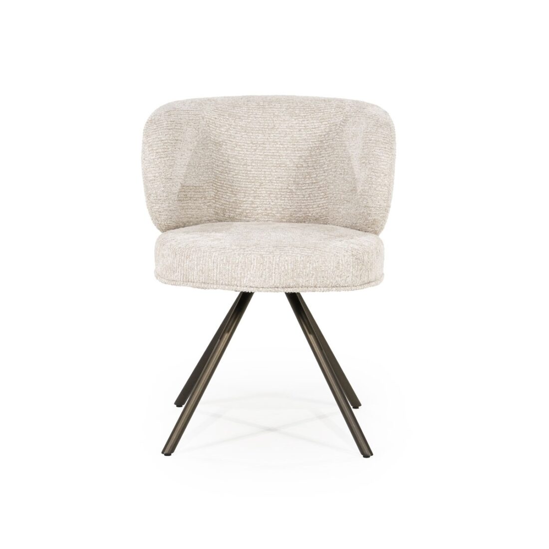 voorkant Eleonora eetkamerstoel Jayson taupe voorkant Eleonora eetkamerstoel Jayson taupe