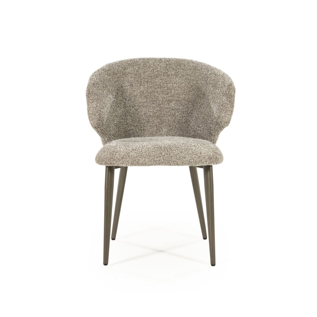 voorkant Eleonora eetkamerstoel Mateo taupe voorkant Eleonora eetkamerstoel Mateo taupe