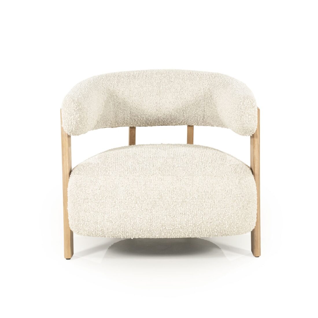voorkant Eleonora fauteuil Lola met arm beige voorkant Eleonora fauteuil Lola met arm beige