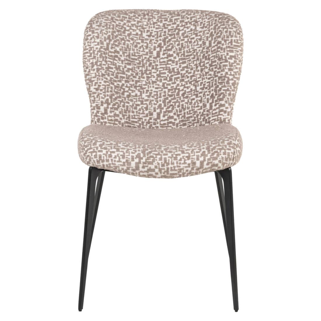 voorkant Richmond Interiors eetkamerstoel Sergio natural geo