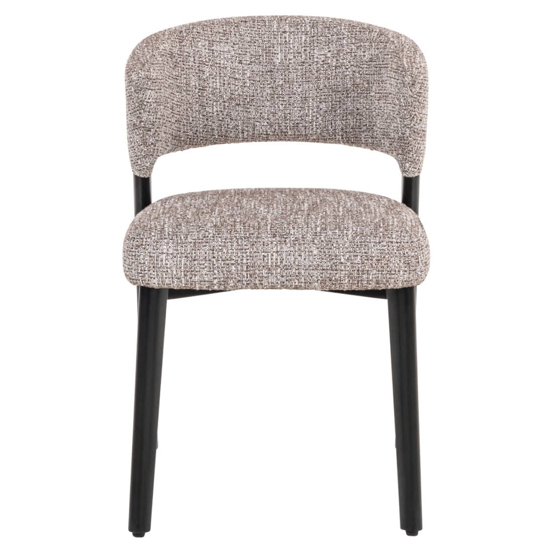 voorkant Richmond Interiors eetkamerstoel Zeno earth tweed