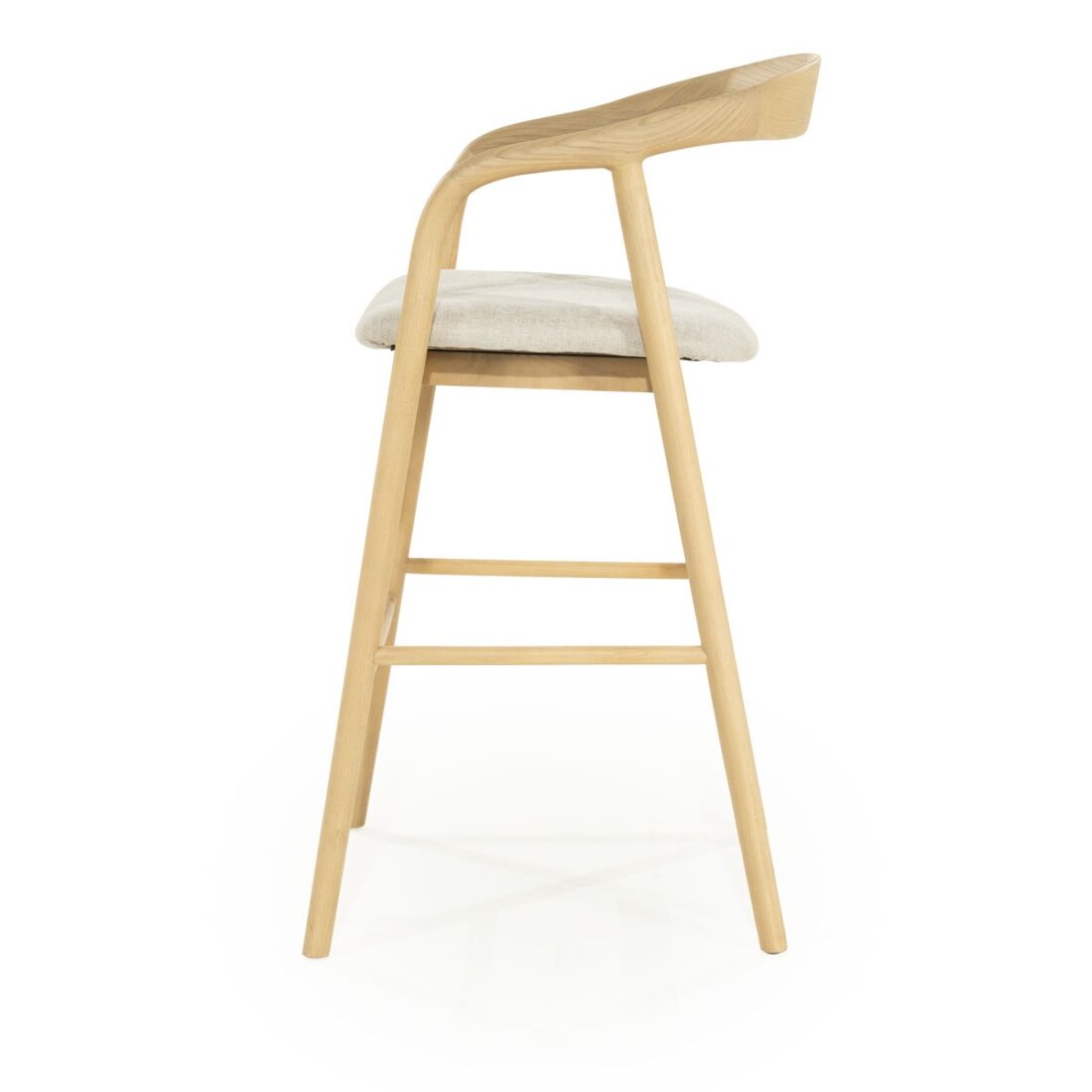 zijkant Eleonora barkruk Rayven naturel