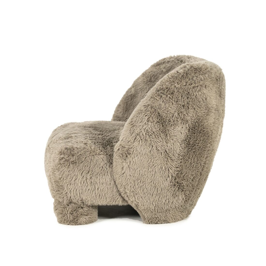 zijkant Eleonora fauteuil Samson taupe zijkant Eleonora fauteuil Samson taupe