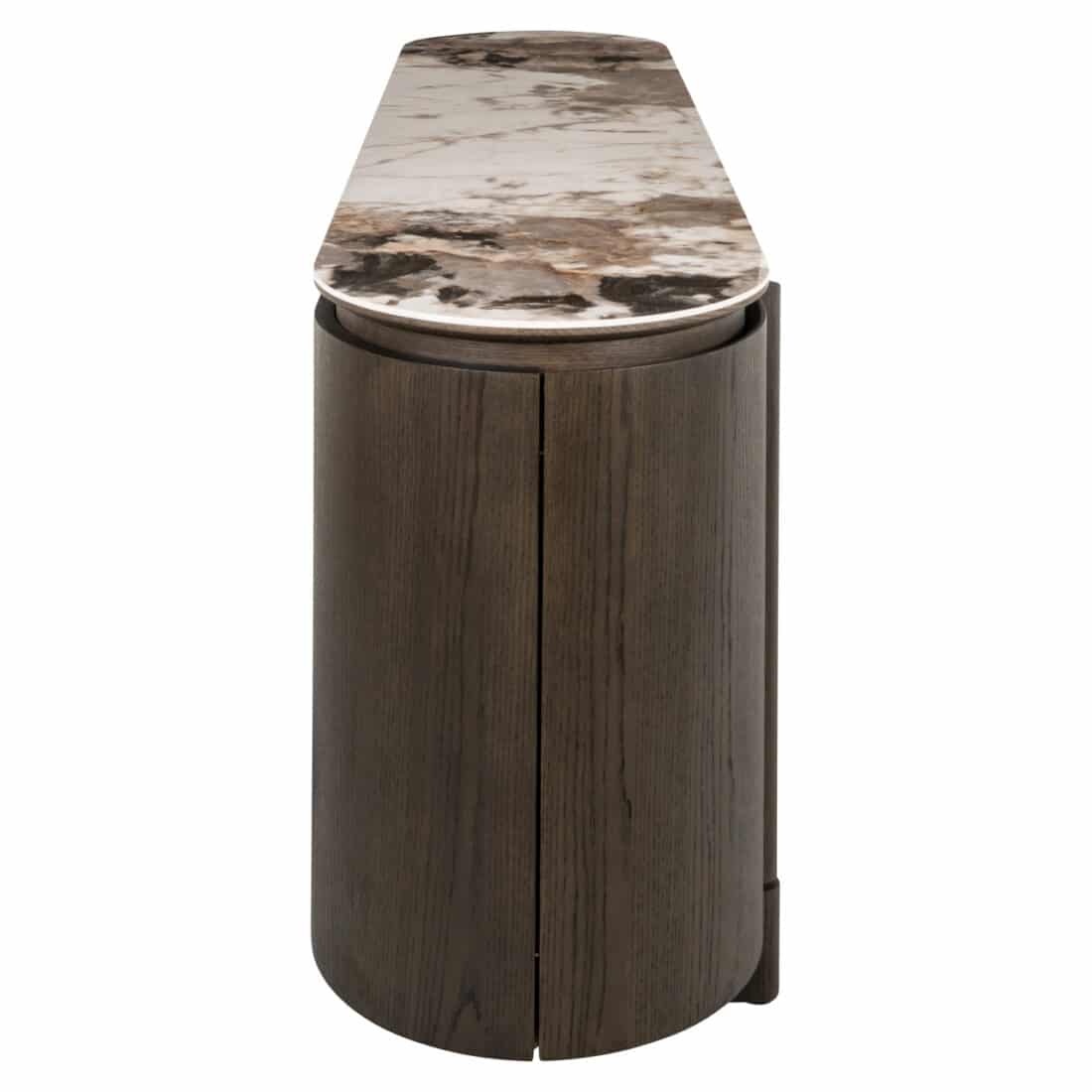 zijkant Richmond Interiors dressoir Langford 200x44,5x77 cm travertin