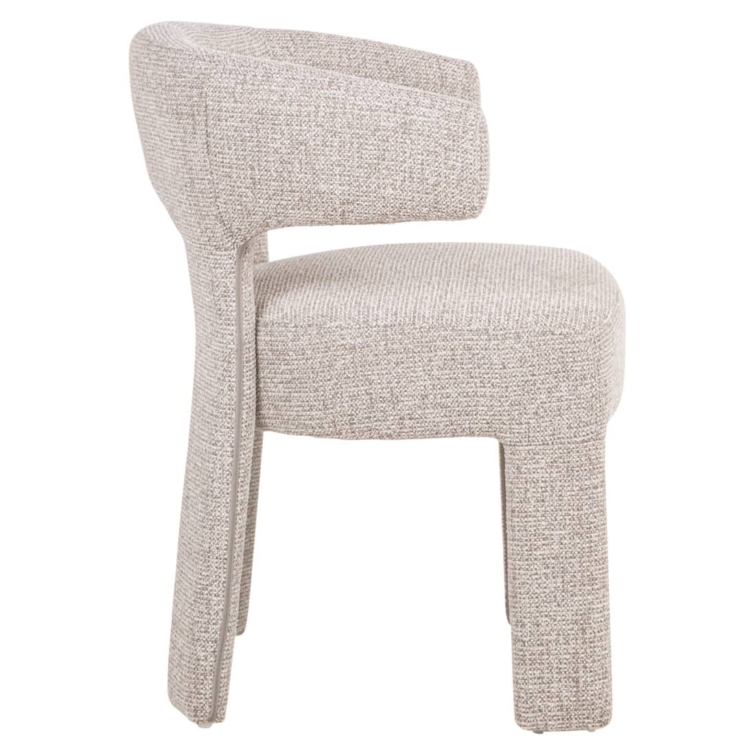zijkant Richmond Interiors eetkamerstoel Nerio met arm natural