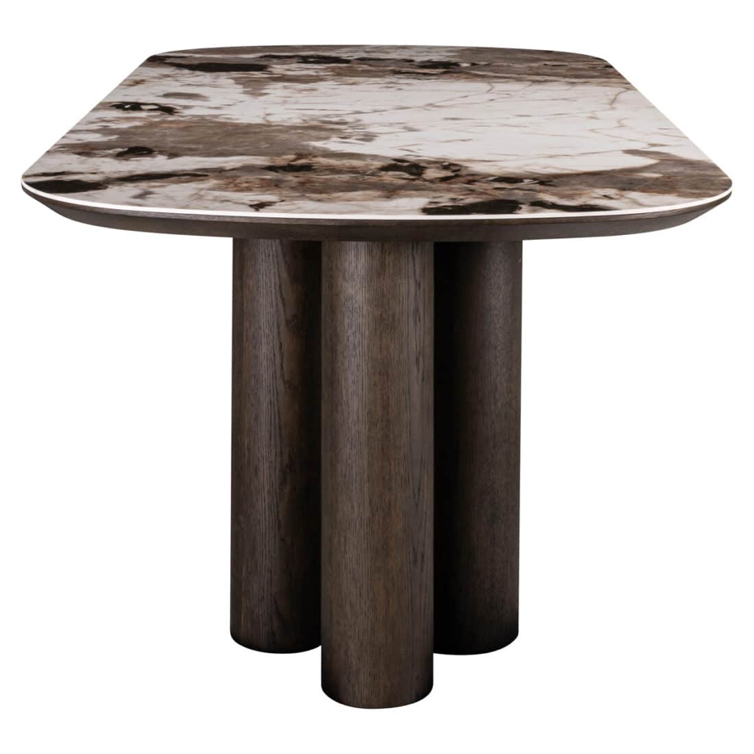 zijkant Richmond Interiors eettafel Langford 230 cm keramiek