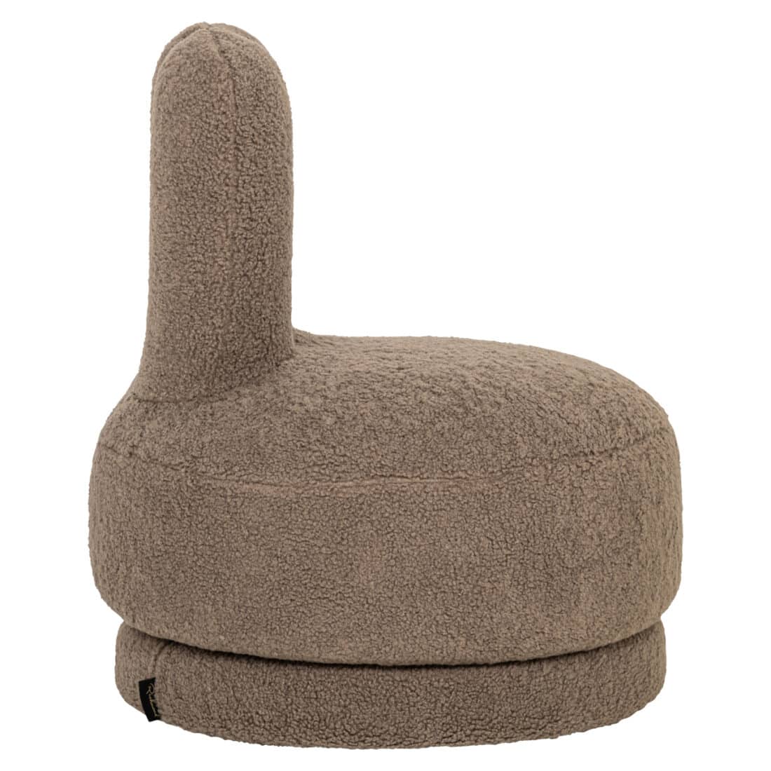 zijkant Richmond Interiors kids draaifauteuil Teddy taupe
