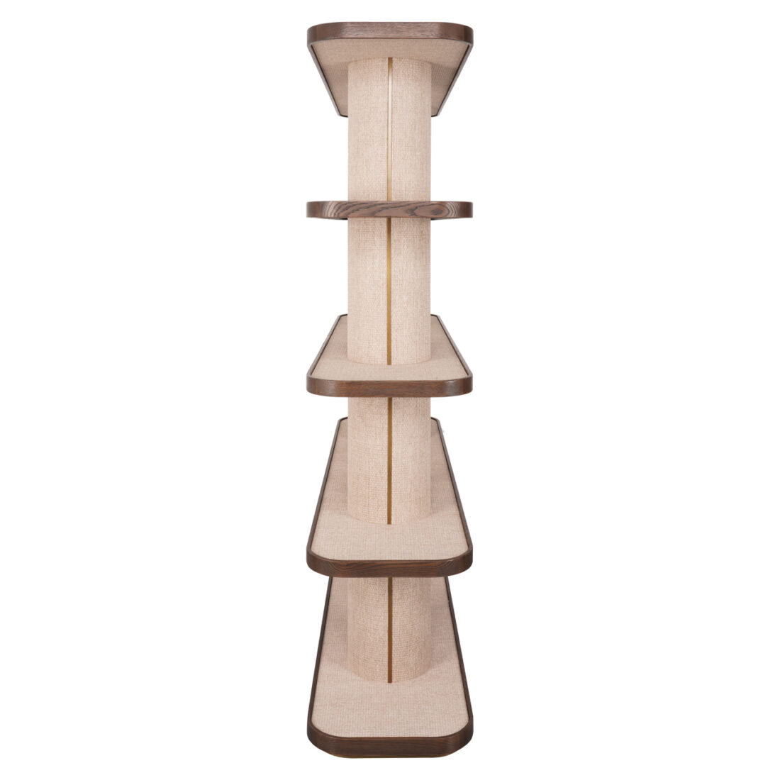 Richmond Interiors Wandkast Willox 150x40x180 Cm Linnen Glas