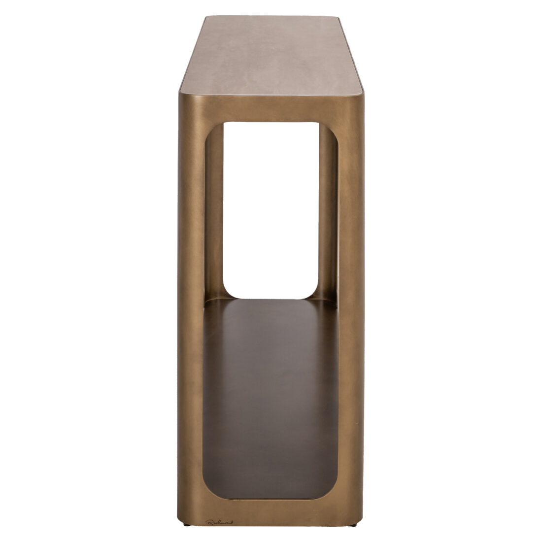 zijkant Richmond Interiors wandtafel Claridge 140x35x80 cm keramiek