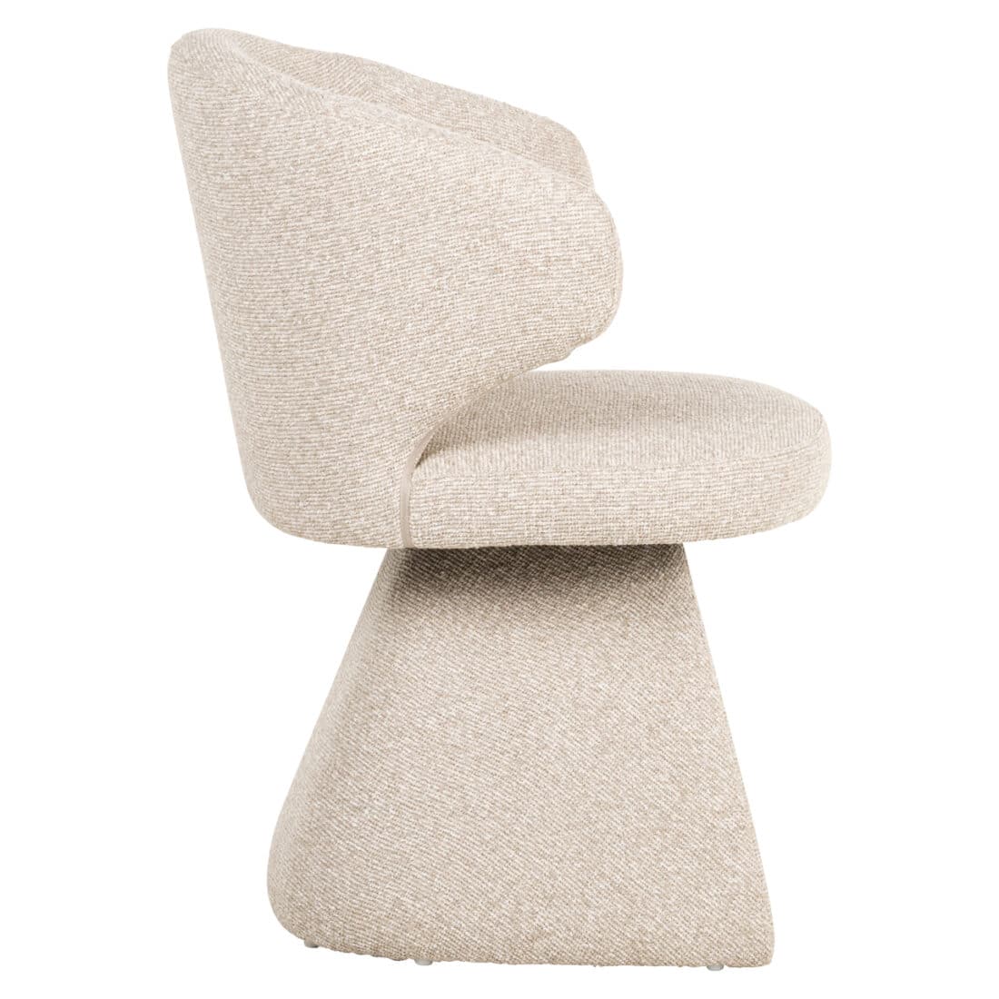 zijkant Richmond interiors eetkamerstoel Zenith draaibaar biscotti