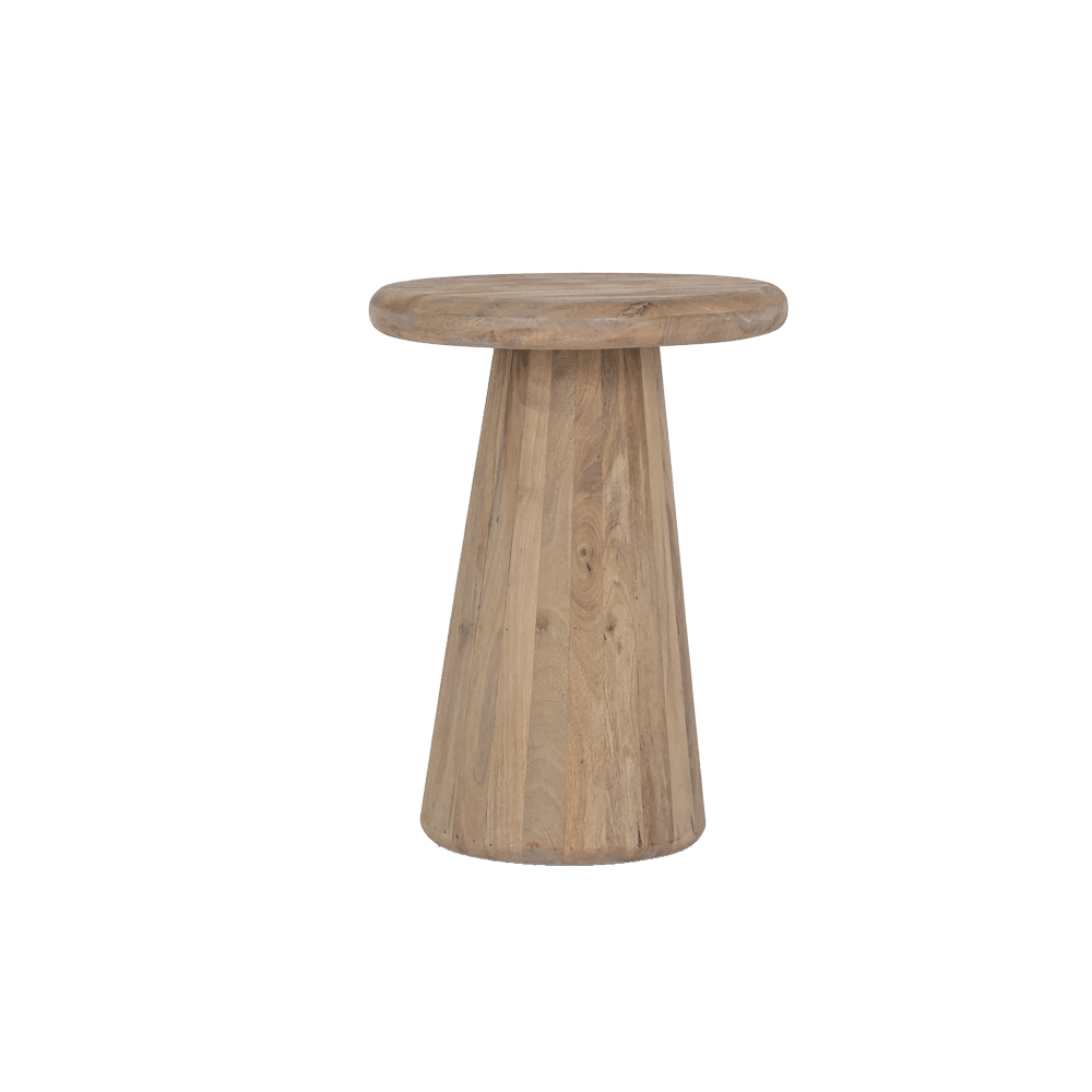 Tower Living bijzettafel Asti 40x40x55 cm rond mangohout naturel