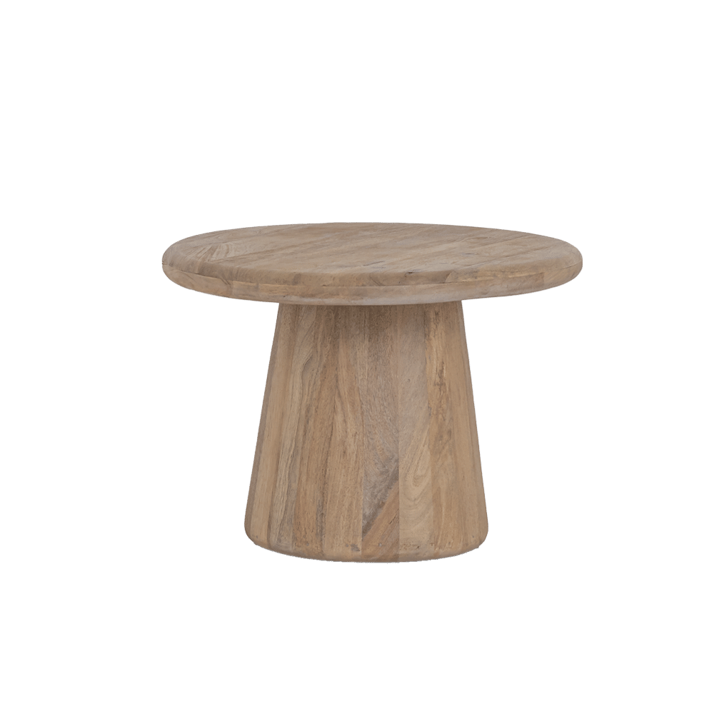 Tower Living bijzettafel Asti 60x60x45 cm rond mangohout naturel
