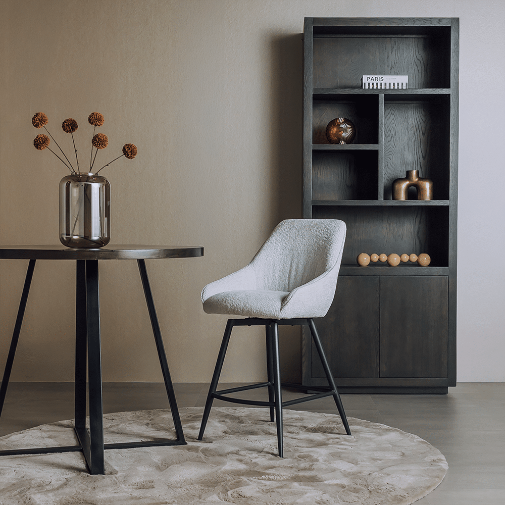 Tower Living bartafel Scala 100 cm rond olijfbruin mangohout