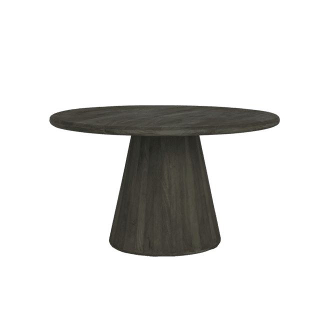 Tower Living eettafel Asti 130 cm rond mangohout olijfbruin