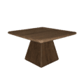 Tower Living eettafel Asti 130 cm vierkant mangohout bruin