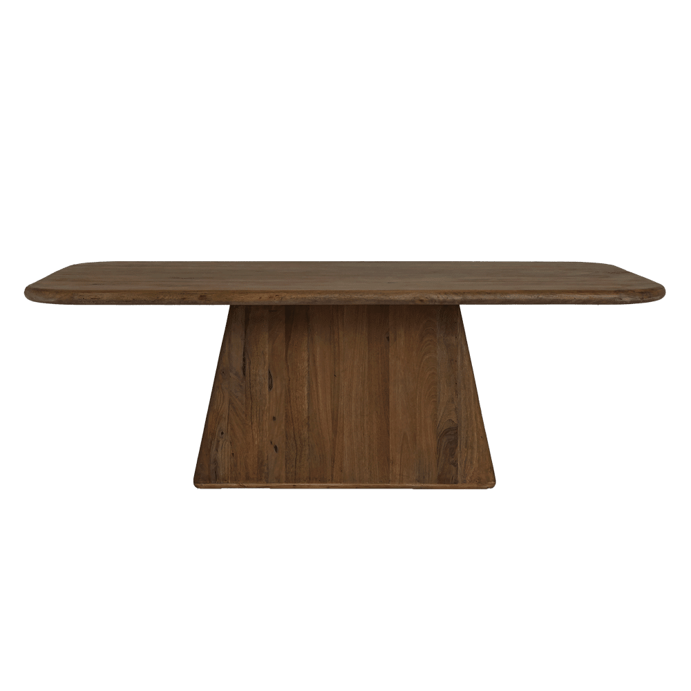 Tower Living eettafel Asti rechthoek 200x100x76 cm mangohout bruin