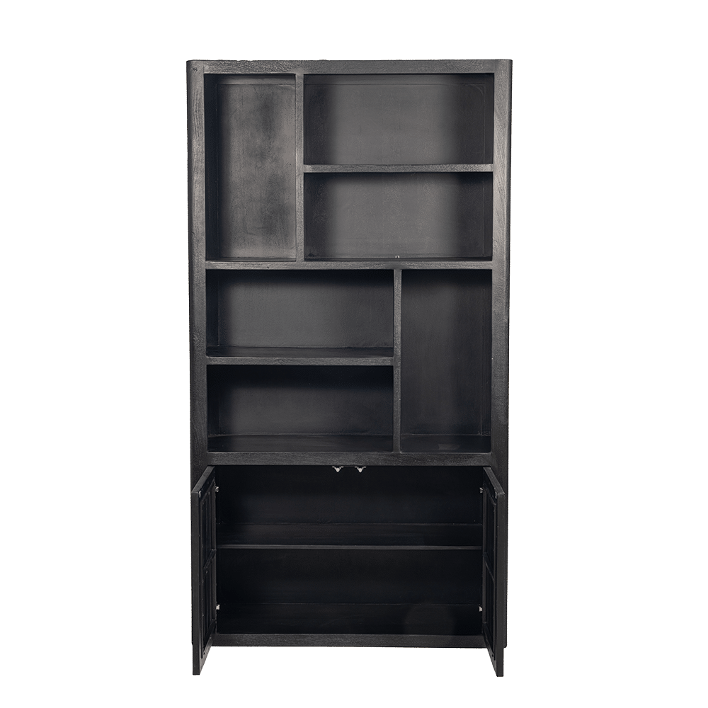 open Tower Living boekenkast Tenna 120x45x220 cm mangohout open Tower Living boekenkast Tenna 120x45x220 cm mangohout